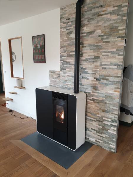 Installation poêle à granulés à Isneauville