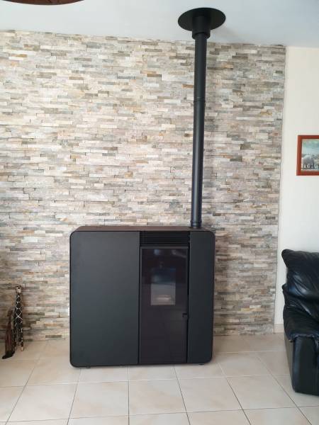 Installation poêle à granulés à Isneauville